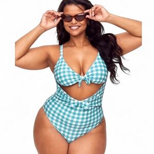 ADORE ME MORGAN Contour Plus one piece swimsuit NWT